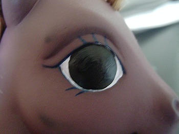 Partially Painted Eye image